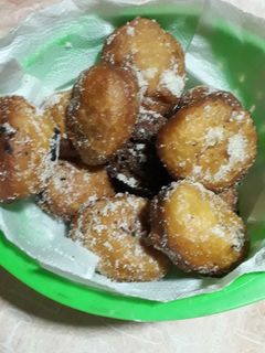 Una foto de Bolas de fraile rellenas de dulce de leche