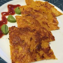 A picture of Kodhu Pudla (Pumpkin Crepe).