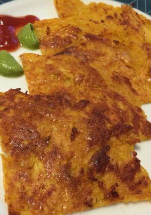 A picture of Kodhu Pudla (Pumpkin Crepe).