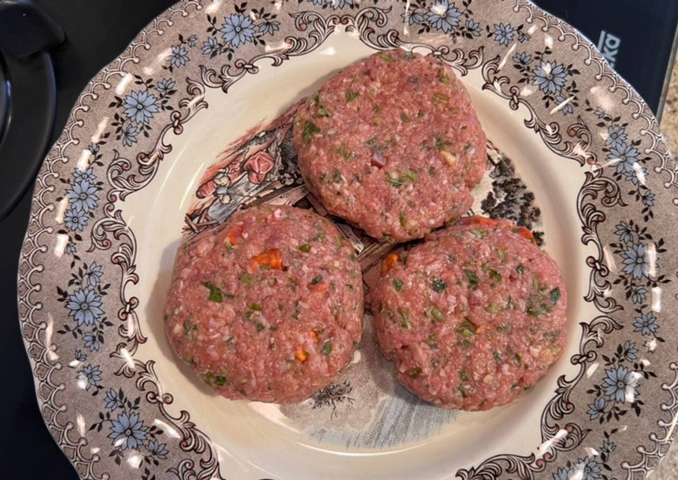 Hamburguesas de ternera y chorizo