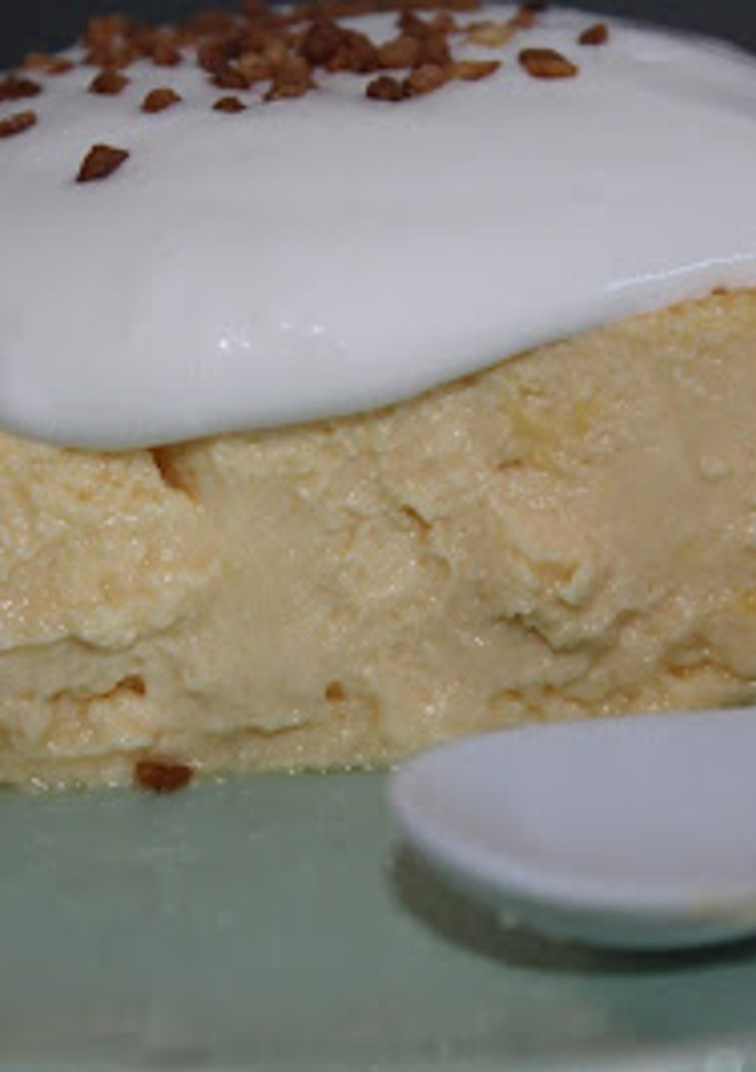 Una foto de Flan de queso y yogur