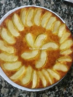 صورة لوصفة بسبوسة بالتفاح