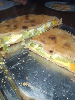 Una foto de Tarta integral de verduras