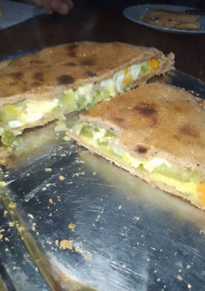Una foto de Tarta integral de verduras