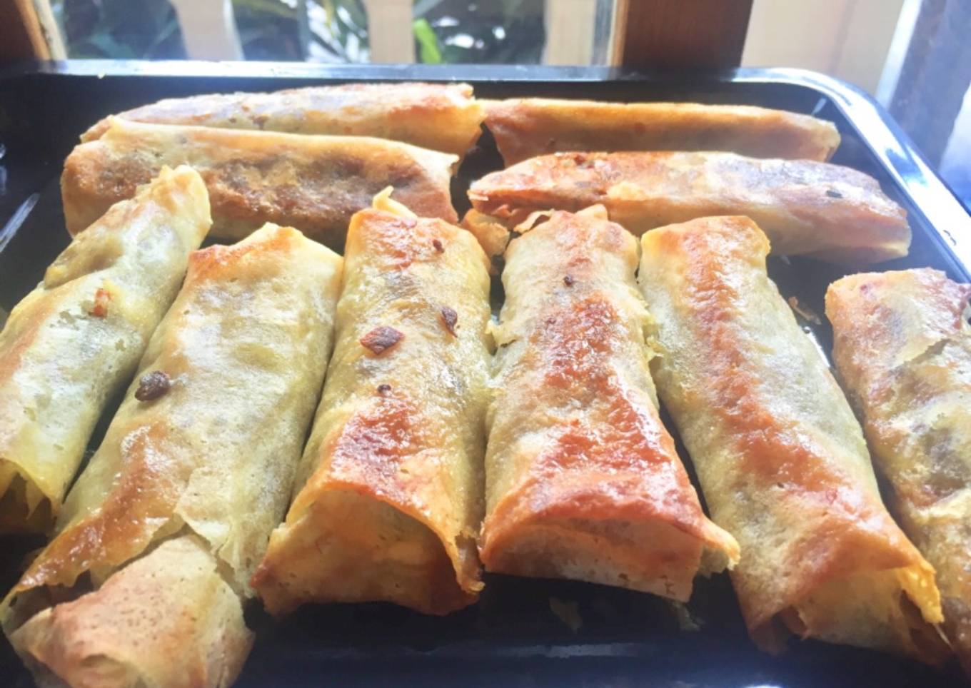 Kreasi Lumpia Panggang (Sedikit Minyak)