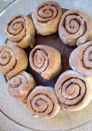 Φωτογραφία της συνταγής Vegetarian cinnamon rolls (ρολάκια κανέλας)