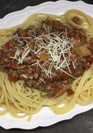 Une photo de Notre sauce bolognèse aux cèpes