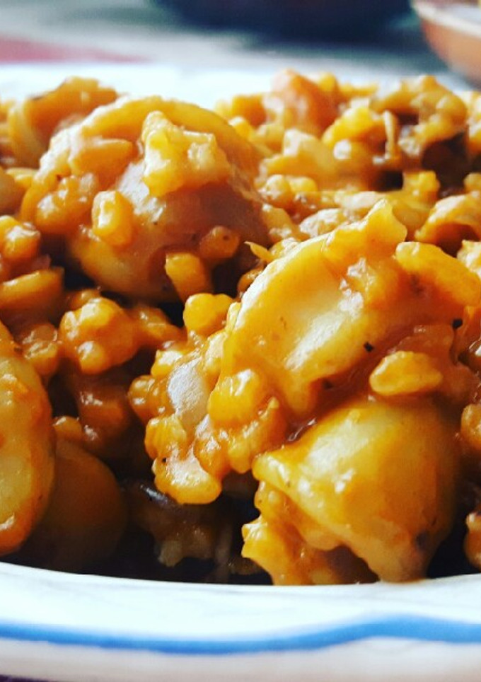Una foto de Calamares con arroz