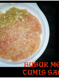 Foto resep Mpasi 9m : bubur merah tumis salmon bergizi