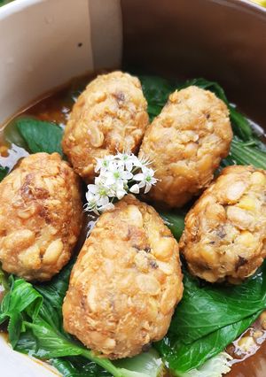 Foto resep Bola-Bola Tempe Pokchoy Saus Merah Manis
