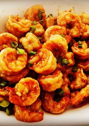 A picture of Sticky Honey Garlic Butter Shrimp.