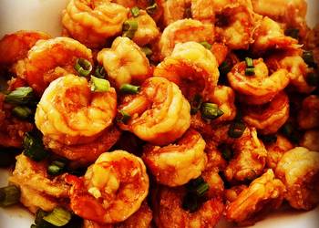 Easy Fast Cooking Sticky Honey Garlic Butter Shrimp Home Style