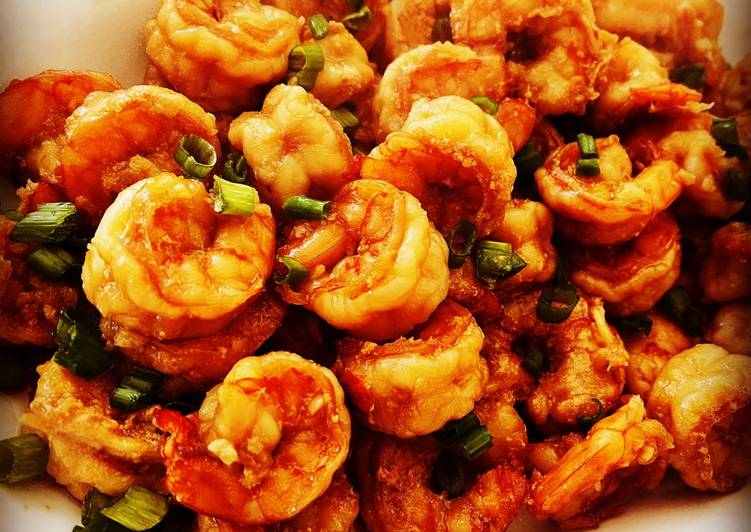 Sticky Honey Garlic Butter Shrimp Sticky Honey Garlic Butter Shrimp