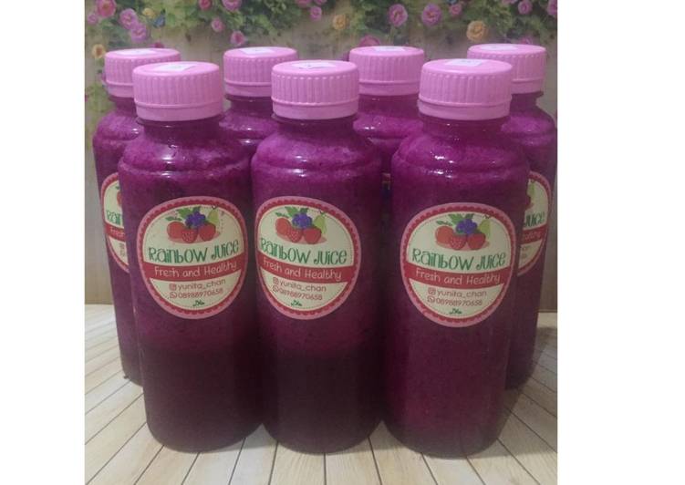 Resep Diet Juice Plum Straberry Longan Dragon Fruit Anti Gagal