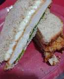 Sándwich de pollo, palta y rúcula 🥪