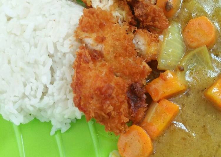 Langkah Mudah untuk Menyiapkan Nasi Kari Ayam Katsu Anti Gagal