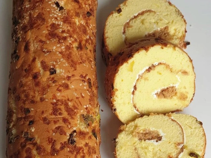 Cara Gampang Menyiapkan Resep ♥️ Roti Roll Abon Wijen ♥️ yang Lezat Sekali Anti Ribet, Mantap