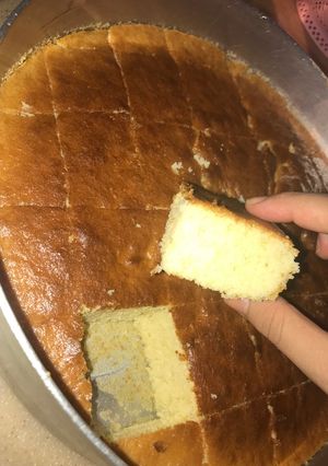 صورة لوصفة اسهل كيكه اسفنجيه