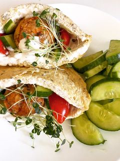 Una foto de Pan pita keto