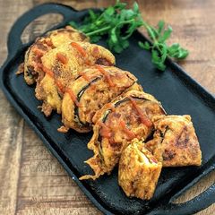 Stuffed Brinjal Pakoras A picture of Stuffed Brinjal Pakoras.