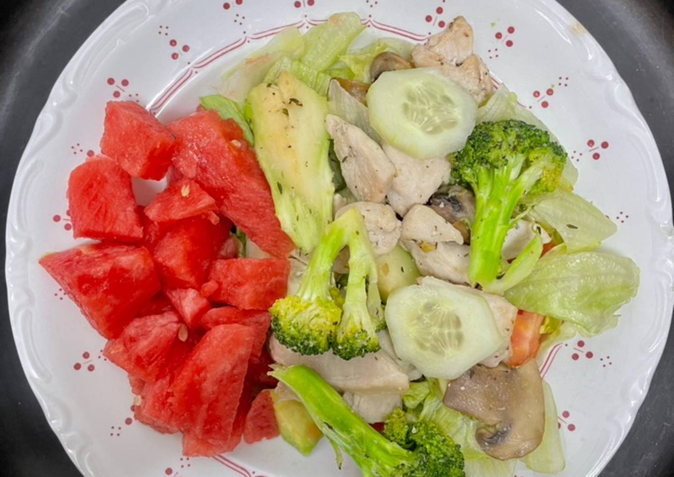 Ensalada de verano con sandía