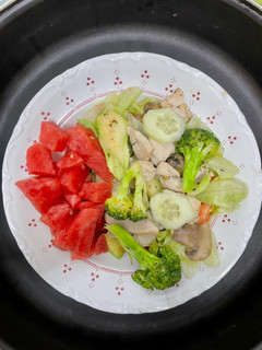 Una foto de Ensalada de verano con sandía
