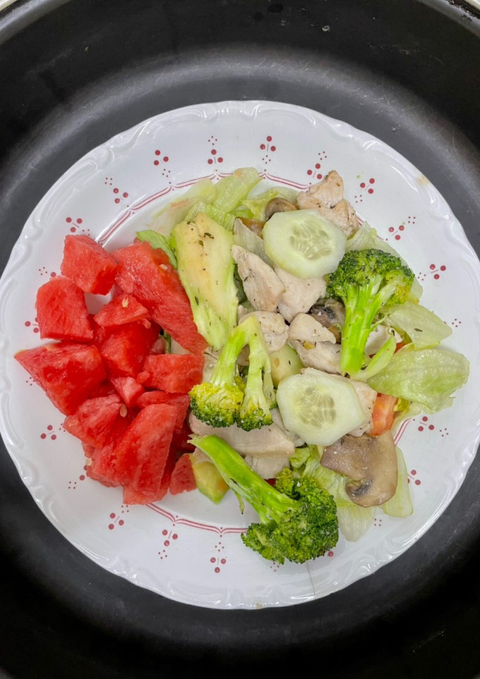 Una foto de Ensalada de verano con sandía