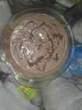 Helado casero de chocolate