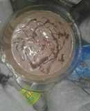 Helado casero de chocolate