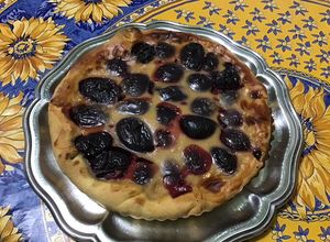 Une photo de Tarte aux quetsches (croûte farcie quetsches)