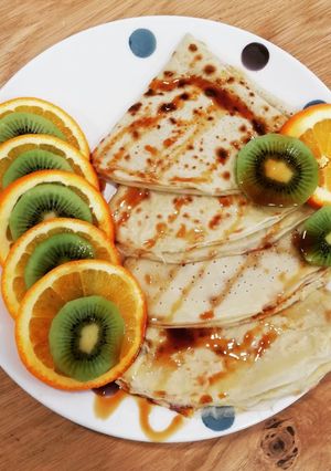 Une photo de Crêpes légères au lait d amande