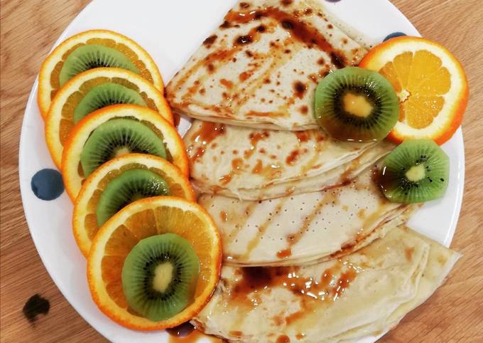 Crêpes légères au lait d amande