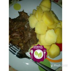 A picture of Dafaffen dankali da liver souce.