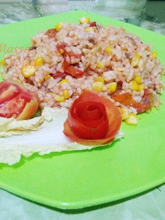 Foto resep Nasi Tomat Jagung