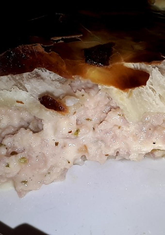 Una foto de Tarta de jamón y queso