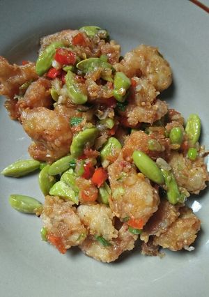 Foto resep Udang pete cabe garam