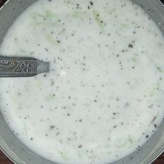 Cucumber raita A picture of Cucumber raita.