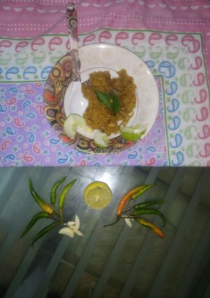 A picture of Steam wheat flour upma Ukadpendi.