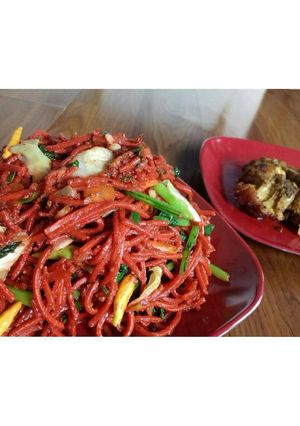 Foto resep Mie goreng merah