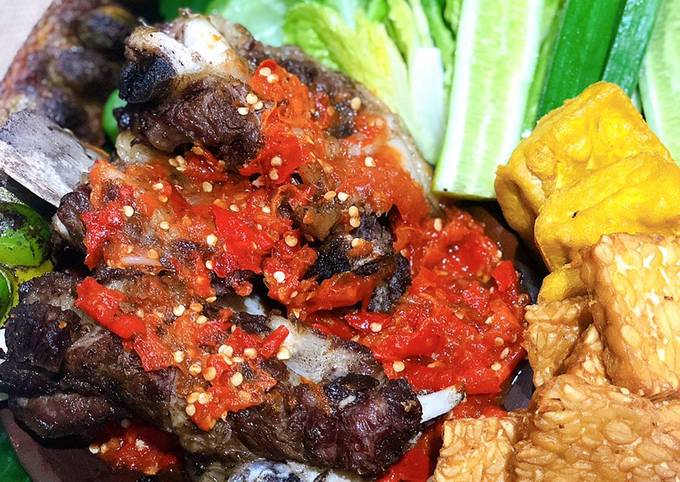 Resep: Iga bakar penyet Simpel