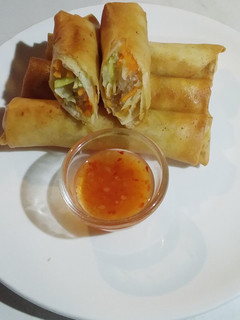 A picture of Vegetable Spring Rolls (Fried).