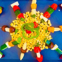 A picture of Twist-in-Caprese Skewers ~Rocket Italian Appetizer ~10 minutes ~Fireless Party Starter 🥳.