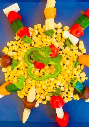 A picture of Twist-in-Caprese Skewers ~Rocket Italian Appetizer ~10 minutes ~Fireless Party Starter 🥳.