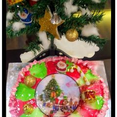 A picture of Jel Christmas Cake.