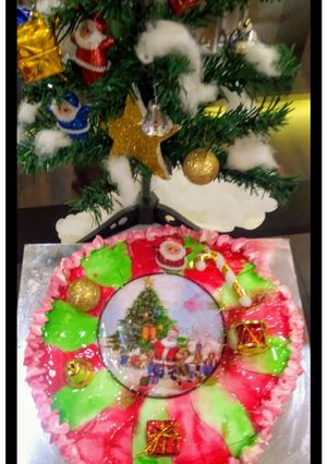 A picture of Jel Christmas Cake.