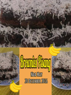 Foto resep Brownies Pisang Mudah dan Praktis (No Mixer)🍌🍫😋
