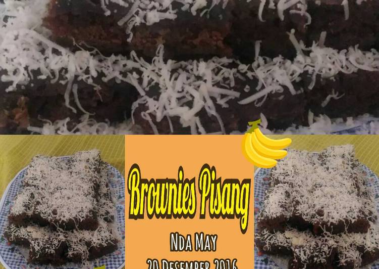 Resep Brownies Pisang Mudah dan Praktis (No Mixer)🍌🍫😋 yang simpel