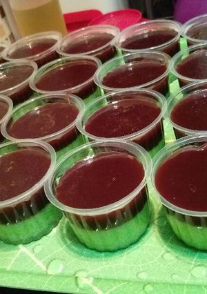 Foto resep Pudding Lumut lapis coklat