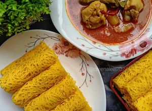 Gambar Roti Jala & Kari Ayam