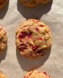 Cookies de frambuesa y chocolate blanco